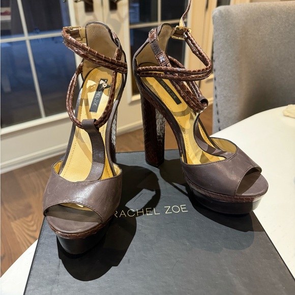 Beautiful, real snake skin platform heels - Picture 2 of 4